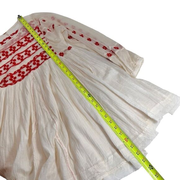 Free People Need Me Embroidered Mini Dress in Ivory Comb - Picture 12 of 16